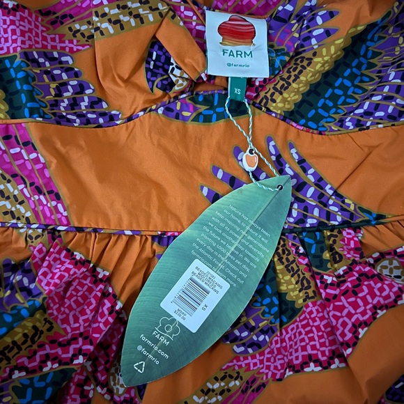 Farm Rio Beaded Macaws Midi Dress - Picture 6 of 7